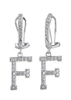 Alphabet-Diamant-Ohrringe