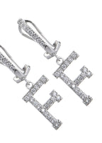 Alphabet-Diamant-Ohrringe
