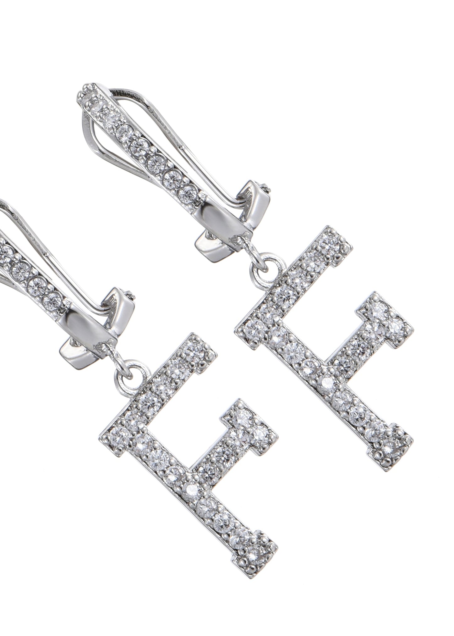 Alphabet-Diamant-Ohrringe