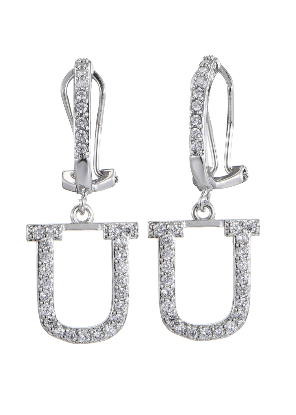 Alphabet-Diamant-Ohrringe