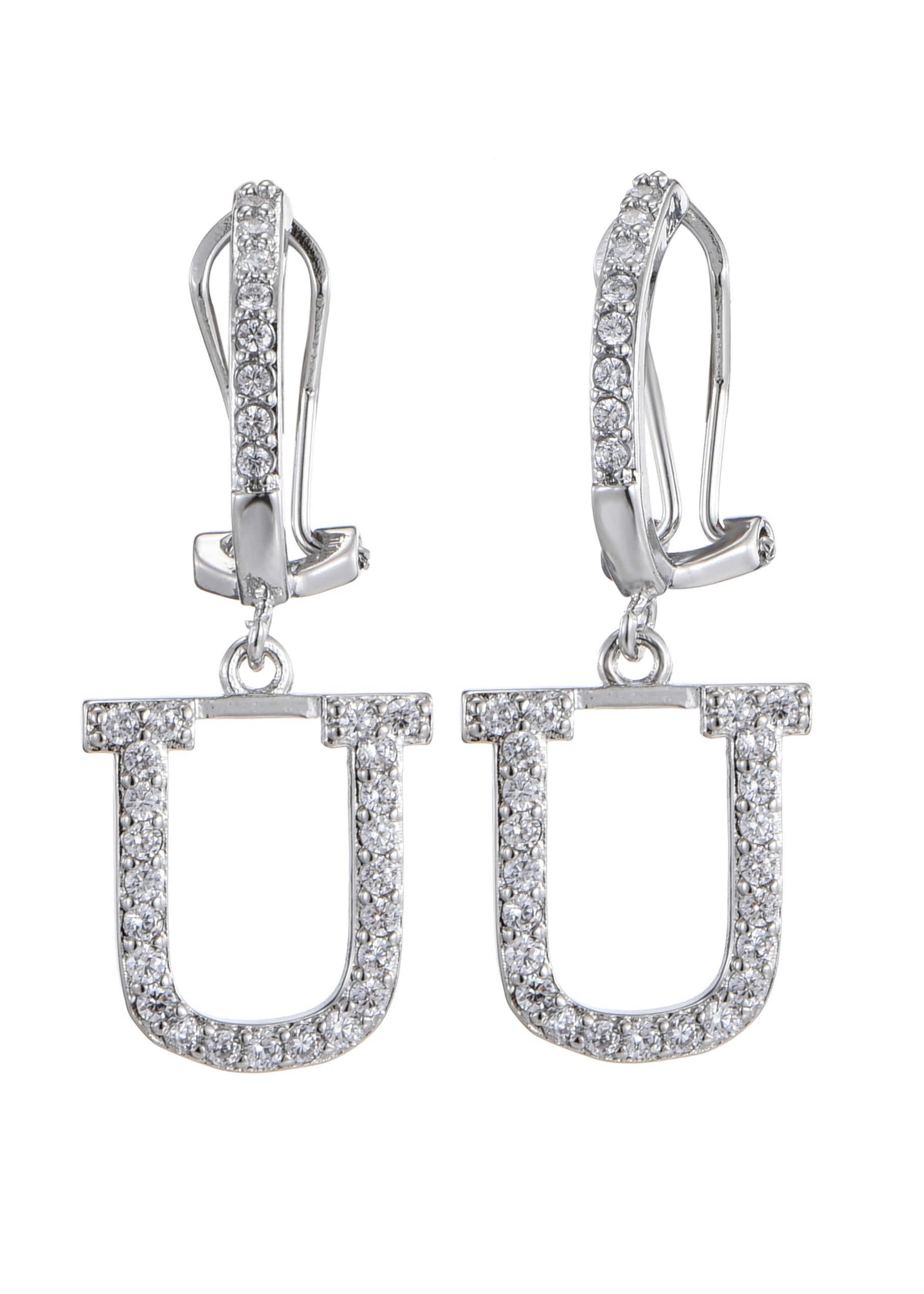 Alphabet-Diamant-Ohrringe