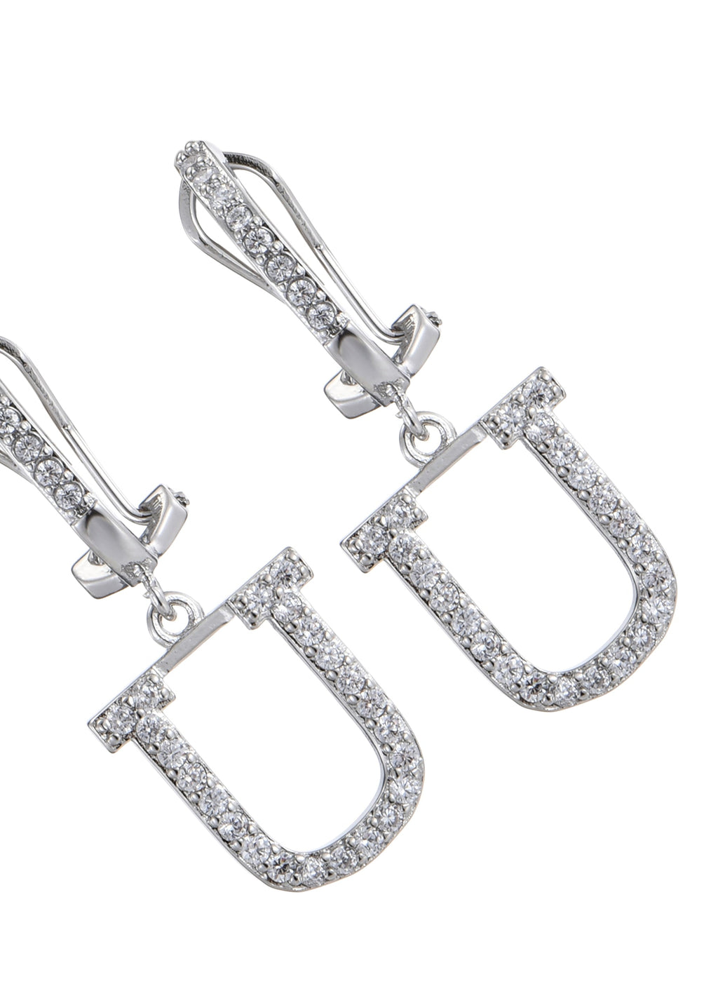 Alphabet-Diamant-Ohrringe