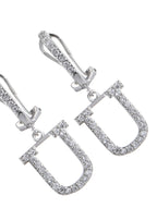 Alphabet-Diamant-Ohrringe