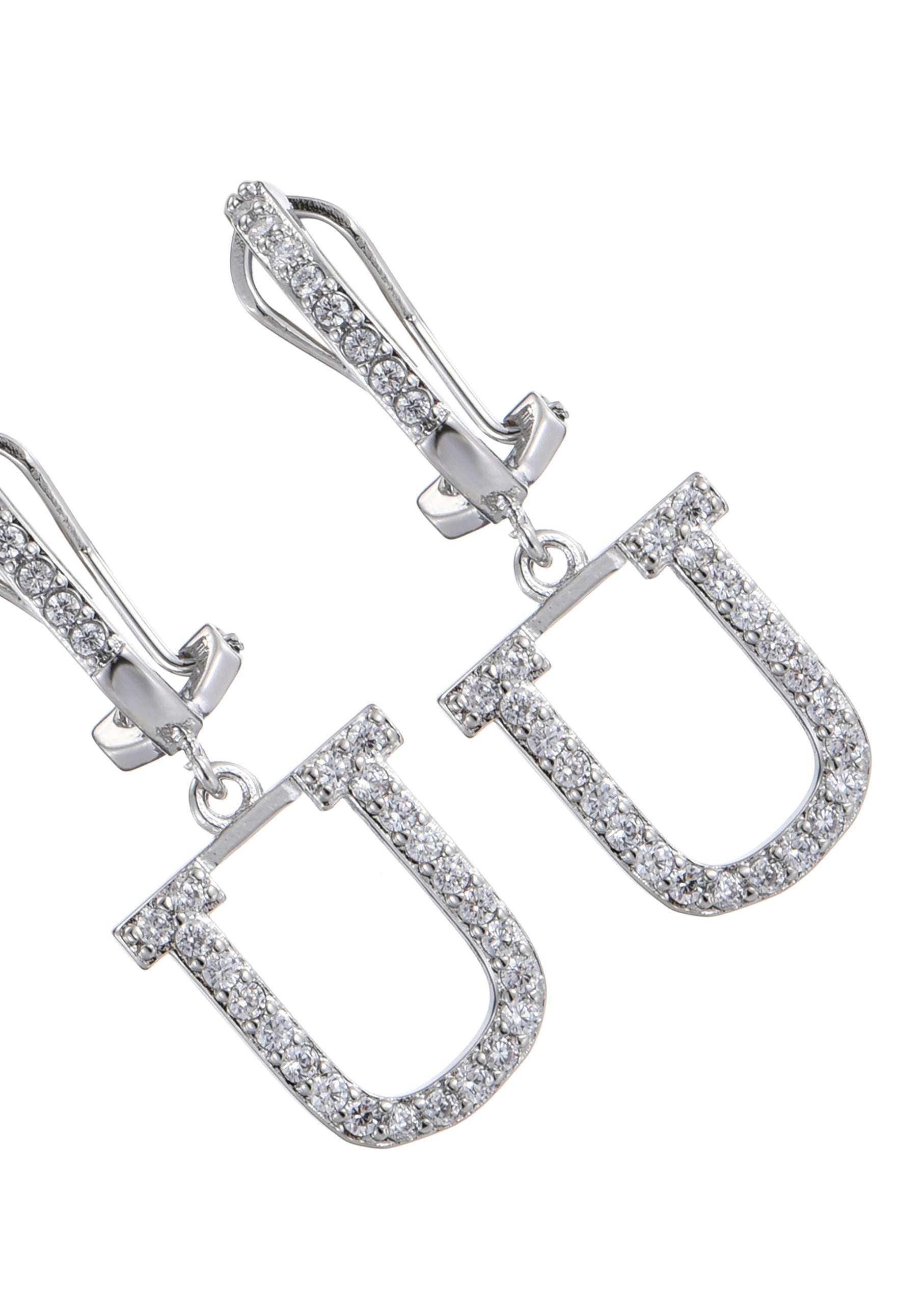 Alphabet-Diamant-Ohrringe