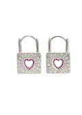 Pheobie Pink Secret Glitzernde Ohrringe