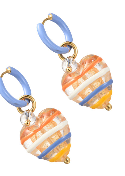 Raquel Crystal Love Ohrringe in Orange