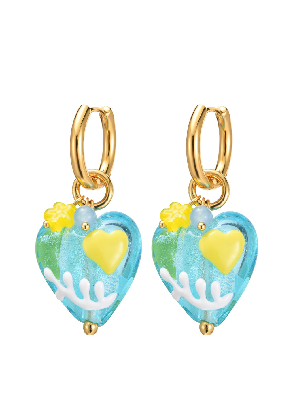 Raquel Crystal Love Ohrringe in Blau