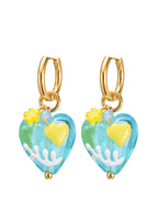 Raquel Crystal Love Ohrringe in Blau