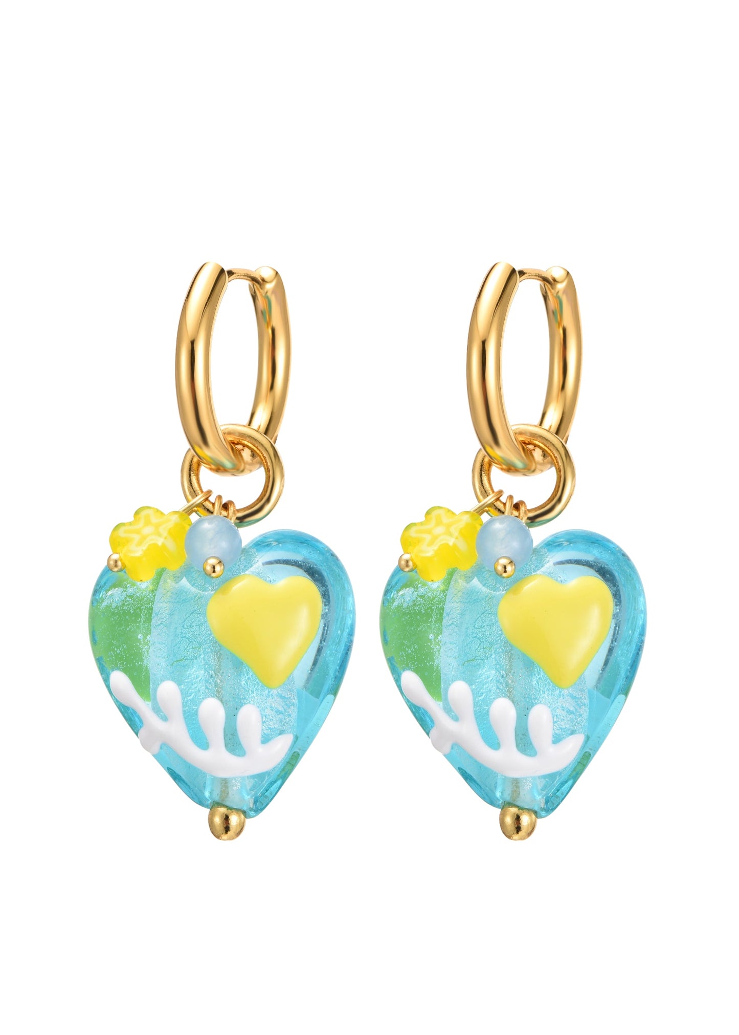 Raquel Crystal Love Ohrringe in Blau