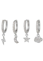 Sky Moods – Goldenes Huggie-Ohrring-Set