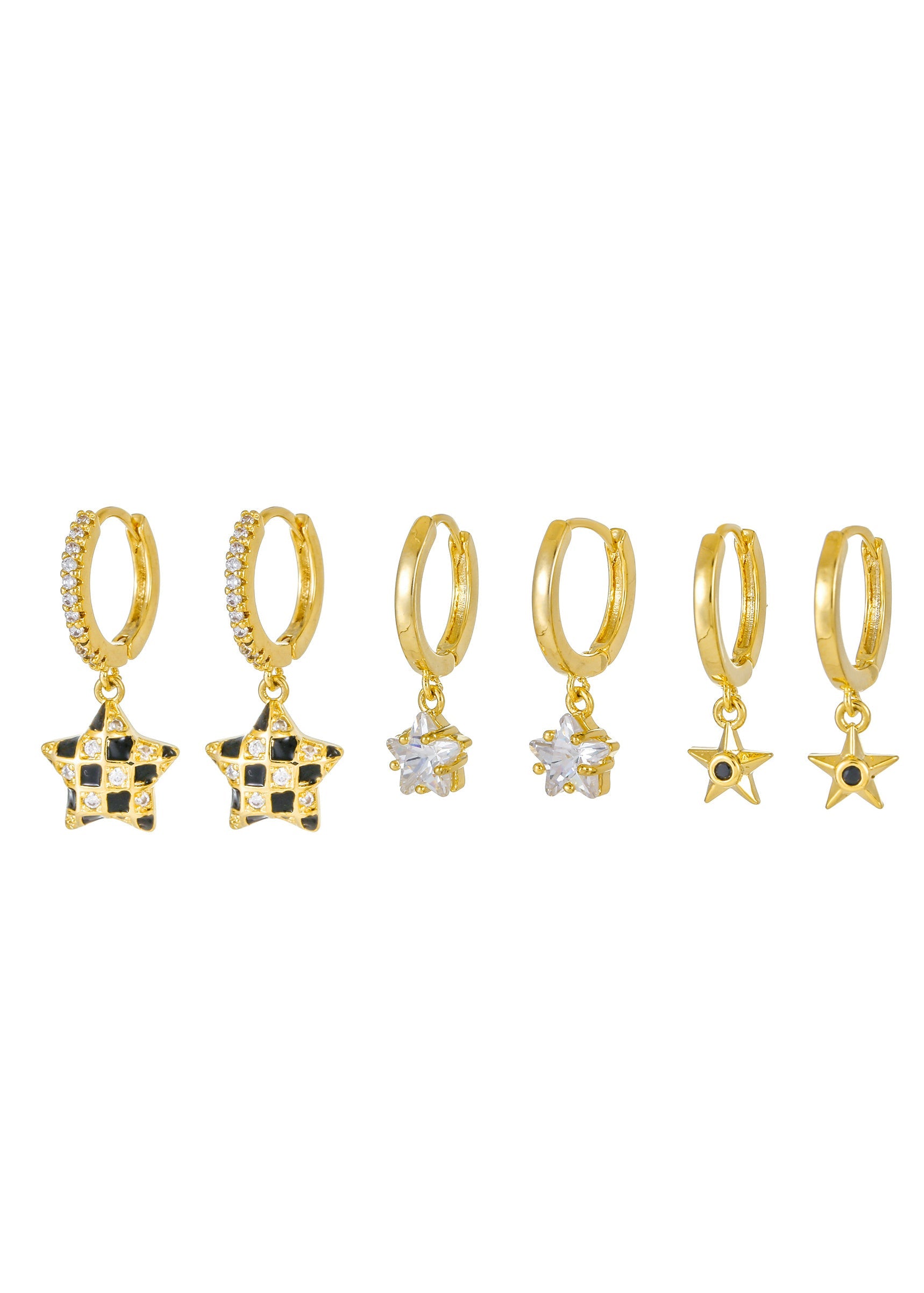 Stargirl Huggie-Ohrring-Set
