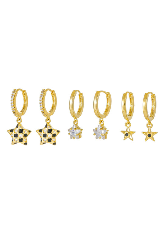 Stargirl Huggie-Ohrring-Set
