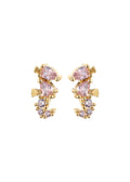 Glitzernde Ohrstecker „Petit Pink“ mit Seepferdchen