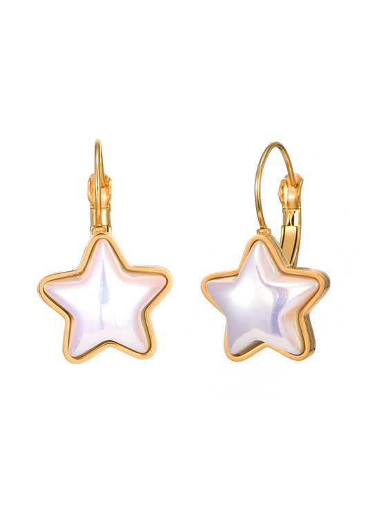 Mermaid Star Golden Earring