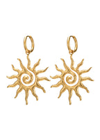 Goldene Ohrringe „Soleil Sun“