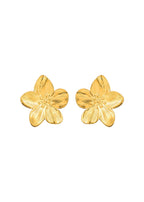 Goldene Ohrringe „Dschungelblume Siesta“