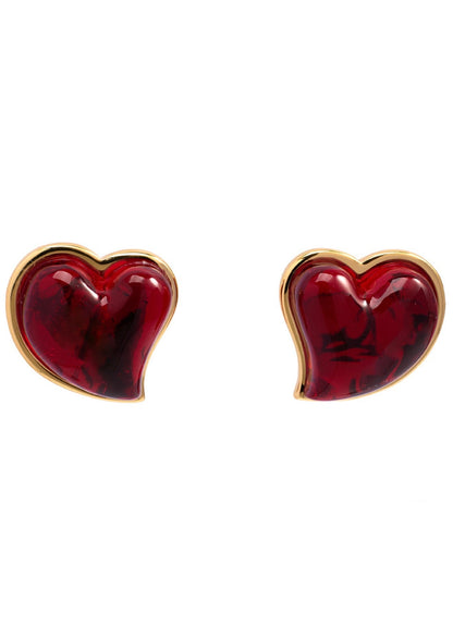 Mon Coeur T'adore Heart Earrings