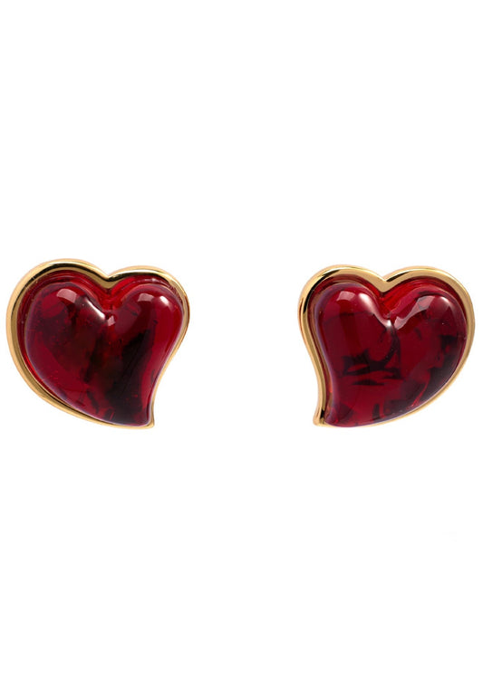 Mon Coeur T'adore Heart Earrings