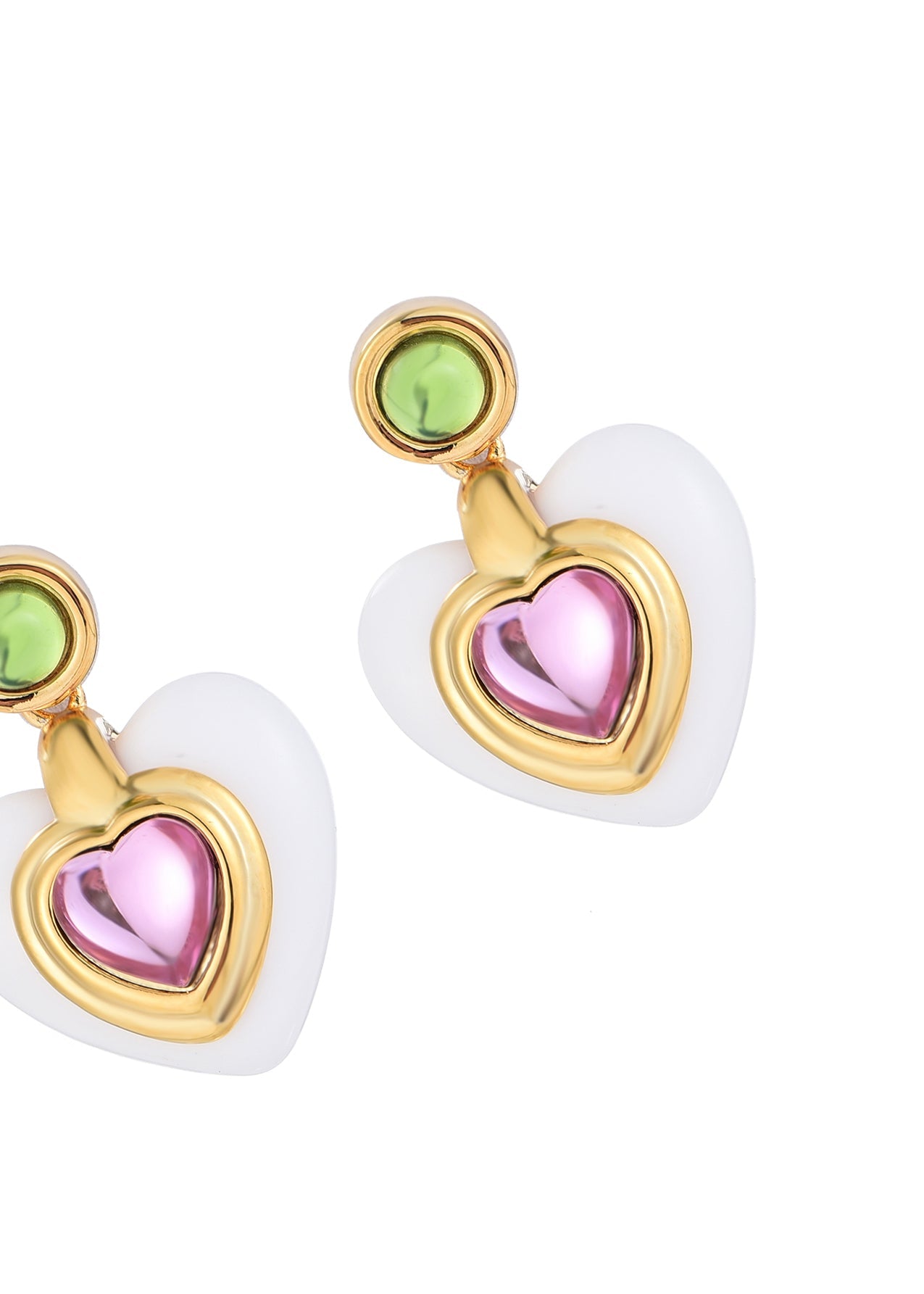 Orecchini a cuore rosa Roxy