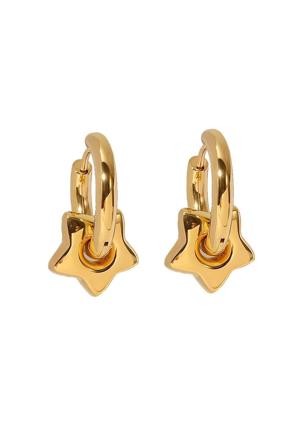 Goldene Ohrringe Susanna Star