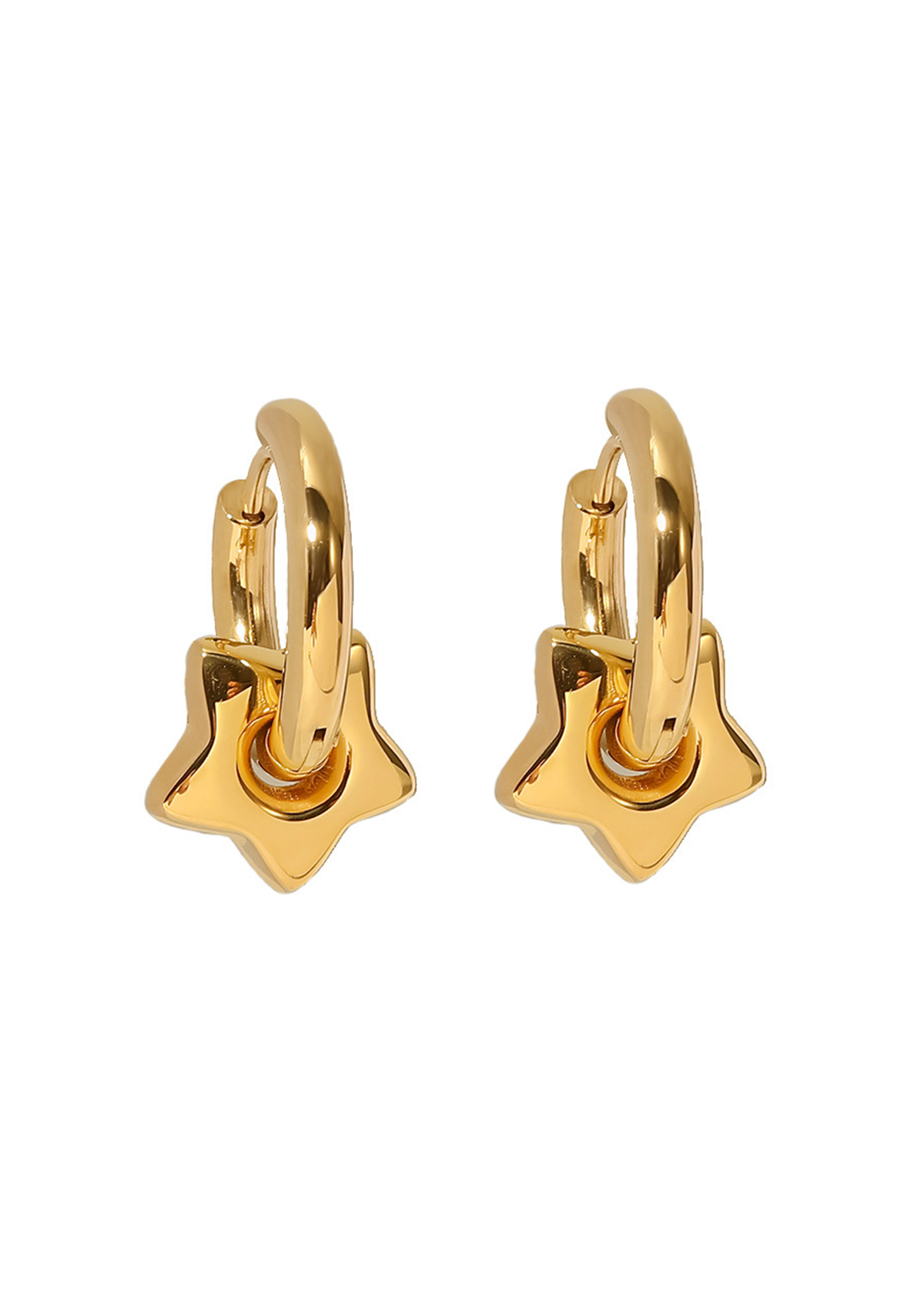Goldene Ohrringe Susanna Star