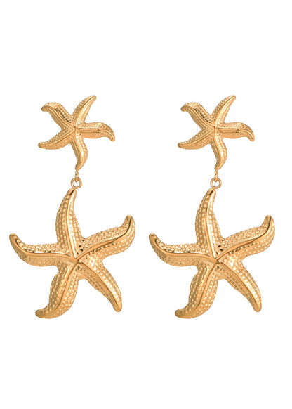 Orecchini dorati Natalia Starfish