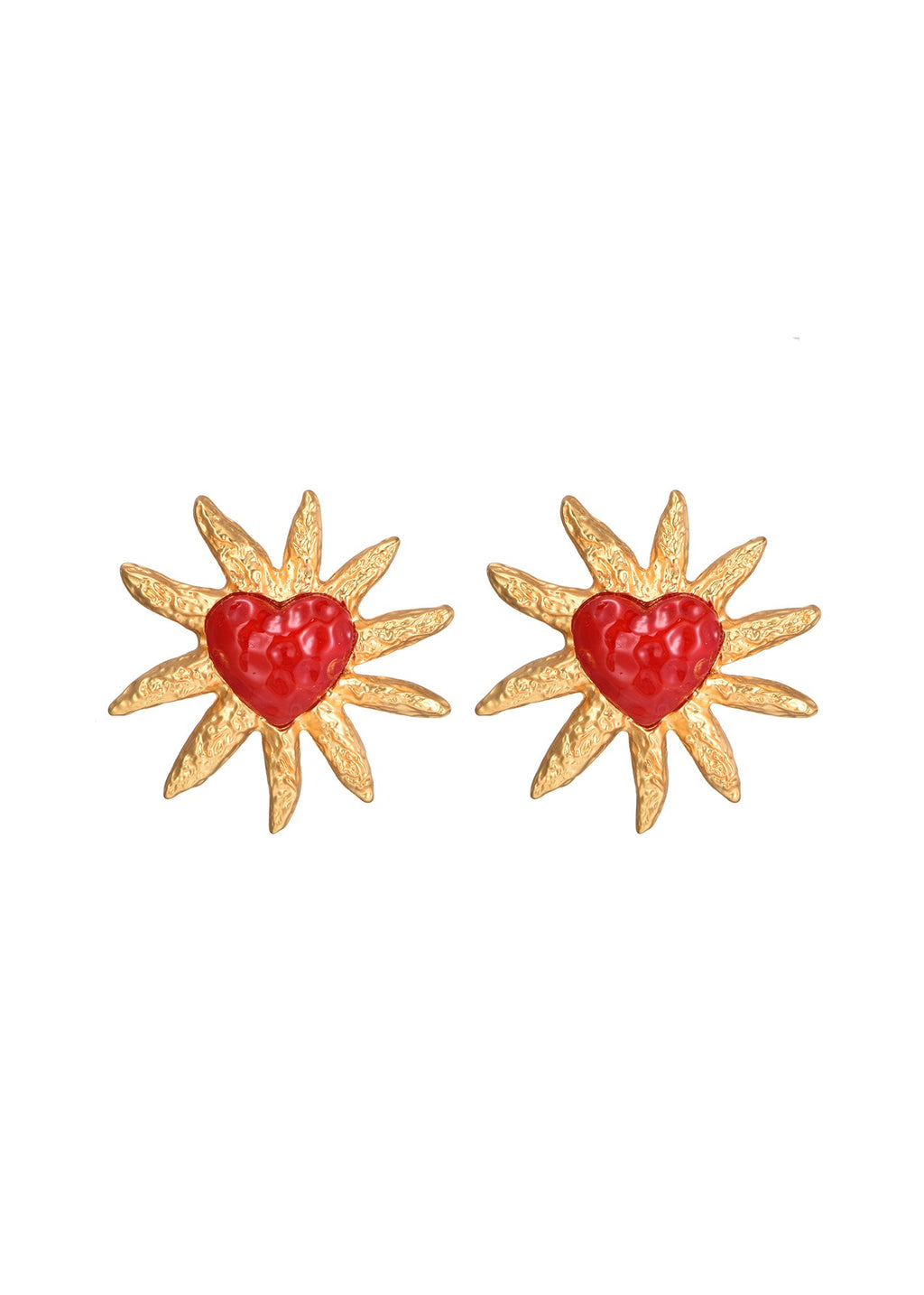 Soleil Sun Love Vintage Goldene Ohrringe