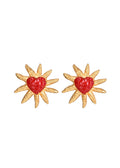 Soleil Sun Love Vintage Goldene Ohrringe
