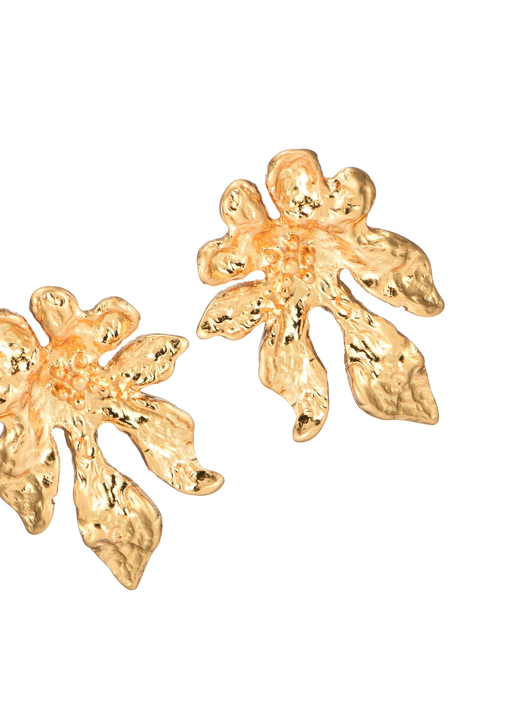 Goldene Ohrringe „Sandra Wild Flower“