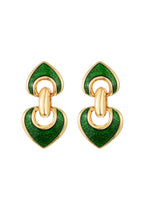 Luisa Grüne Vintage Ohrringe