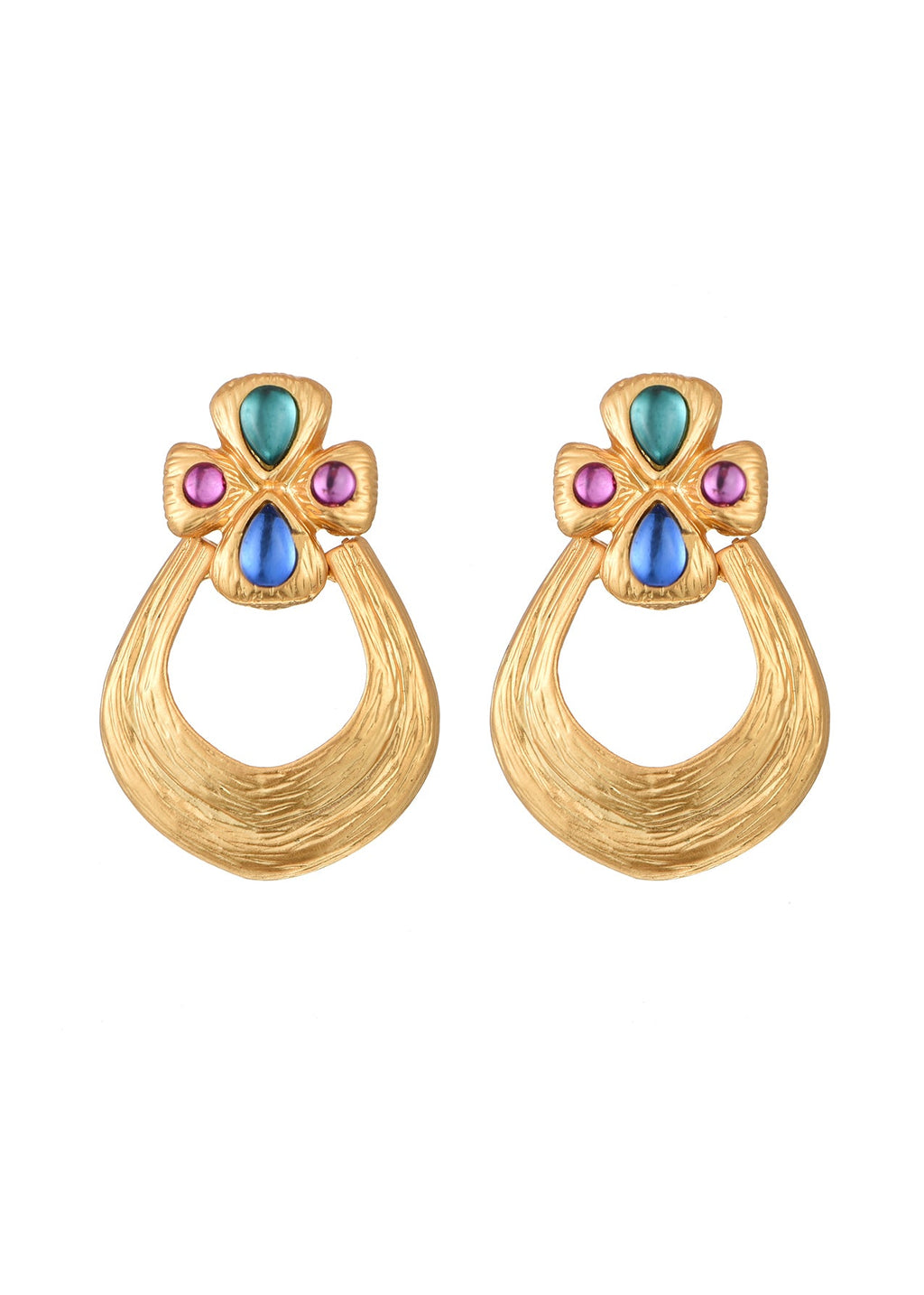 Carlota Kaiserin Goldene Vintage Ohrringe