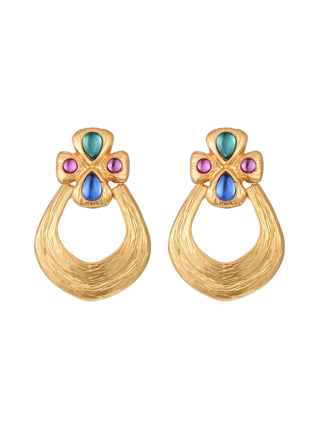 Orecchini vintage dorati Carlota Empress