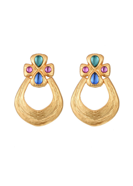 Orecchini vintage dorati Carlota Empress