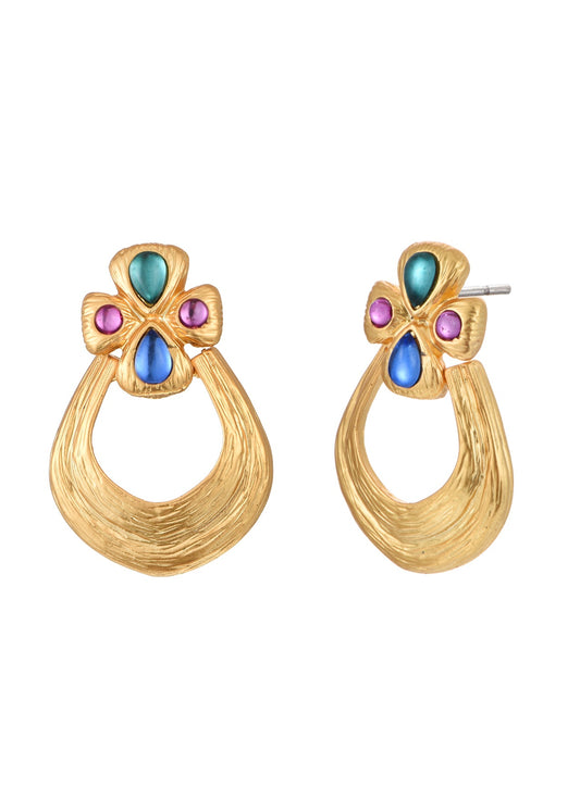 Orecchini vintage dorati Carlota Empress