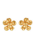 Printemps – Goldene Blumenohrringe