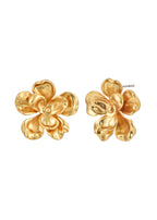Printemps – Goldene Blumenohrringe