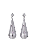 Belle Wassertropfen Pink Dream Silber Ohrringe