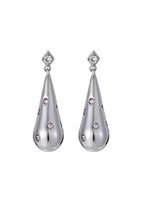 Belle Wassertropfen Pink Dream Silber Ohrringe