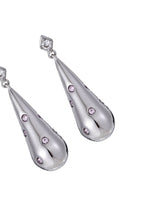 Belle Wassertropfen Pink Dream Silber Ohrringe