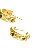 Mag Bunte goldene Ohrringe