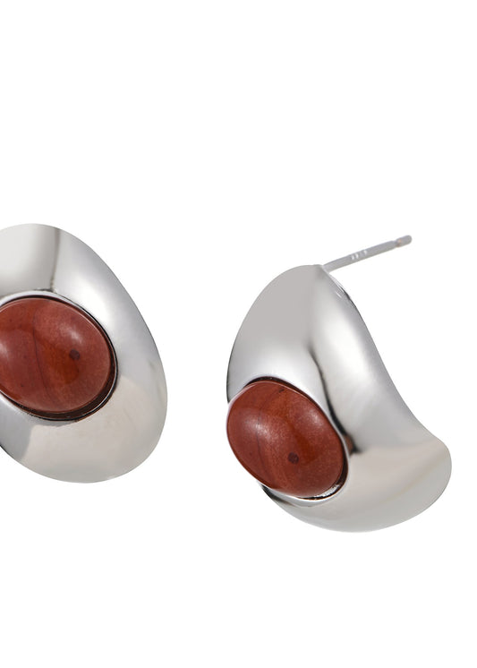 Orecchini in argento Tamara Red