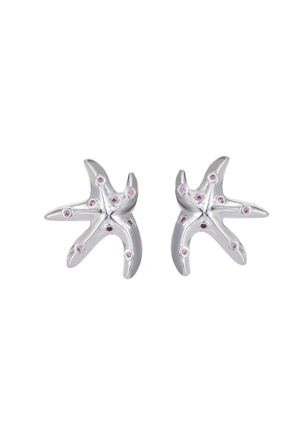 Coco Dancing Seastar rosa Silberohrringe