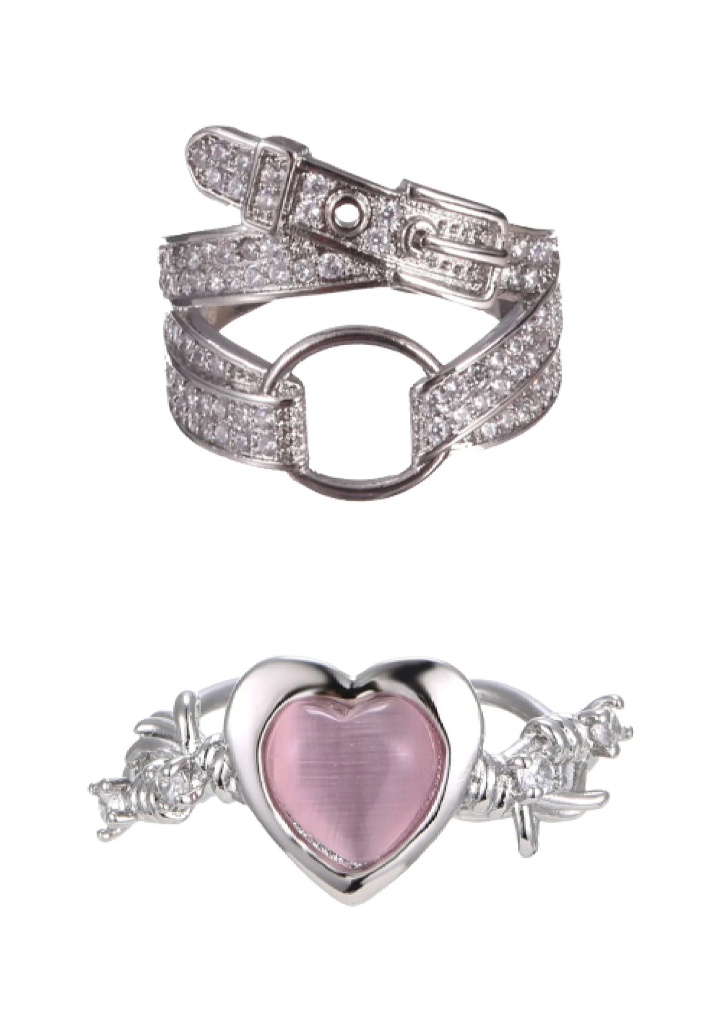 Ringset mit Schleife und Cyberlove