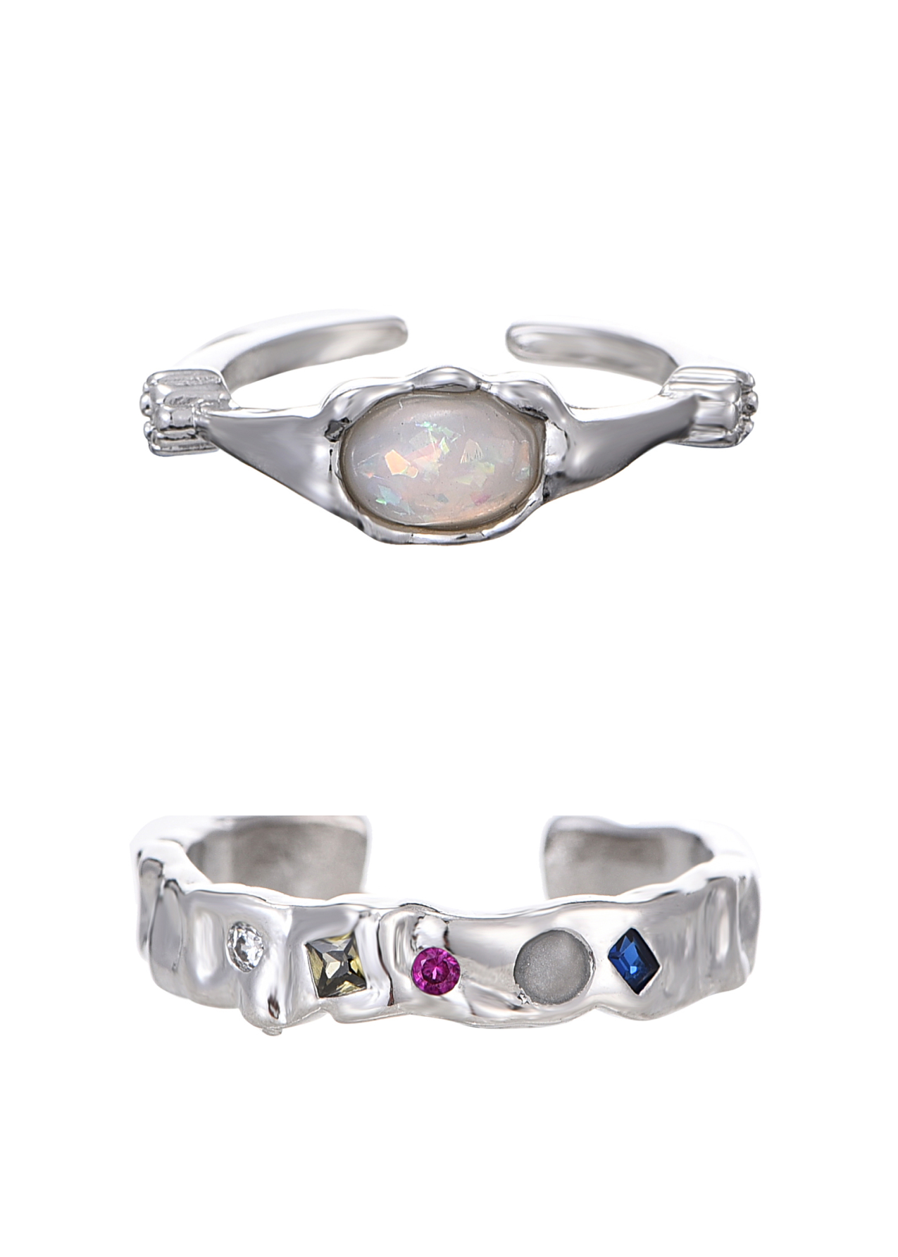 Zarah Space Silberring-Set