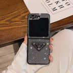 Black Bling Galaxy Z Fold Z Flip Case For Samsung