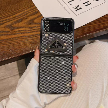 Black Bling Galaxy Z Fold Z Flip Case For Samsung