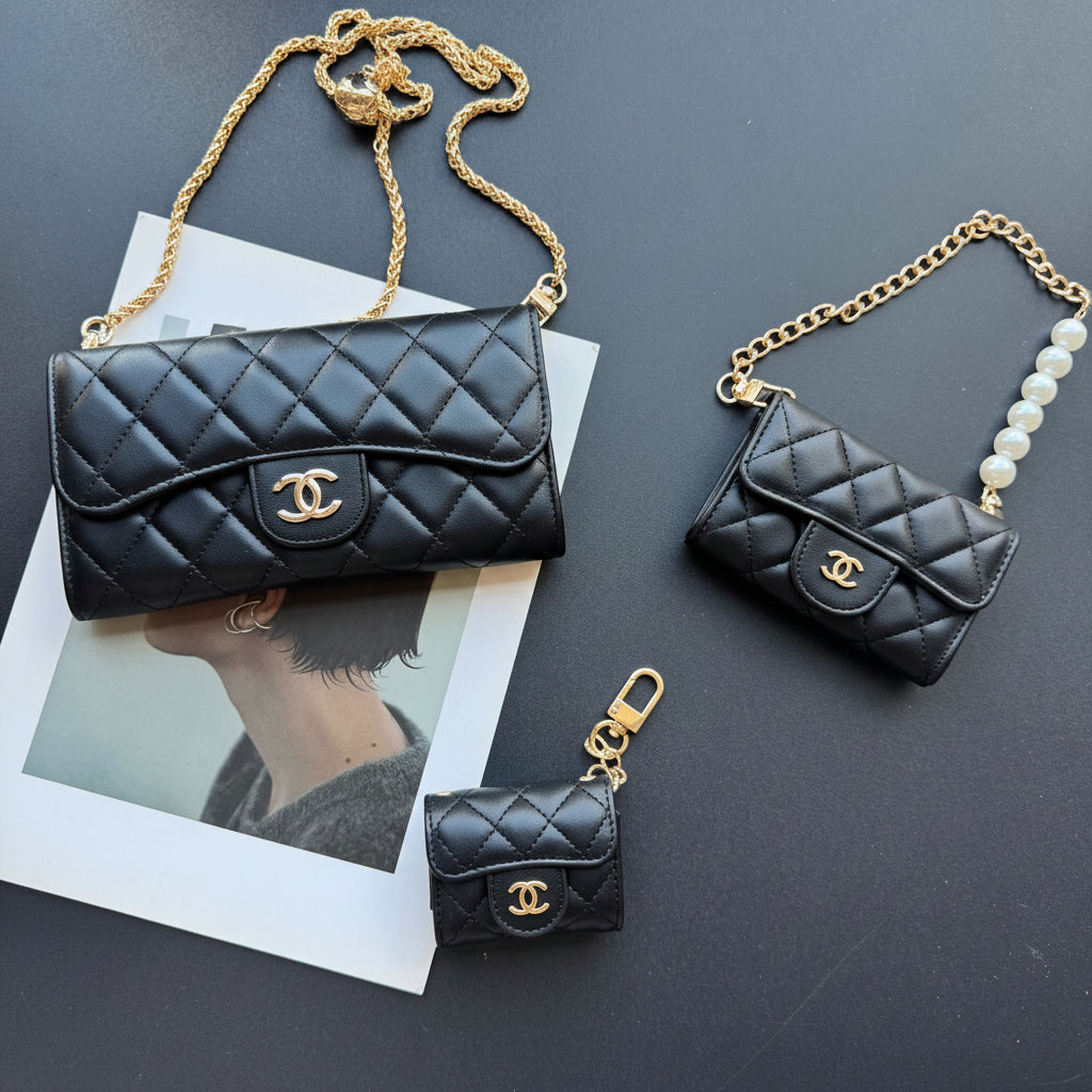 Coco Fine Wallet & Set (Black)