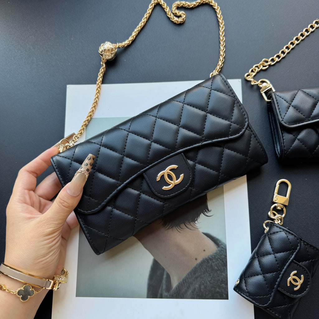 Coco Fine Wallet & Set (Black)