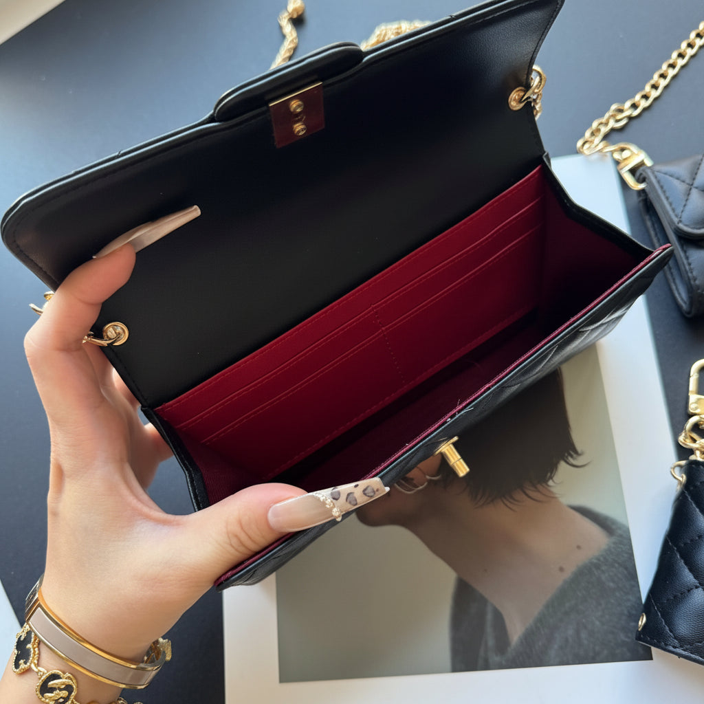 Coco Fine Wallet & Set (Black)