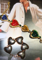Mona Verlieben Sie sich in goldene Herzen Armband
